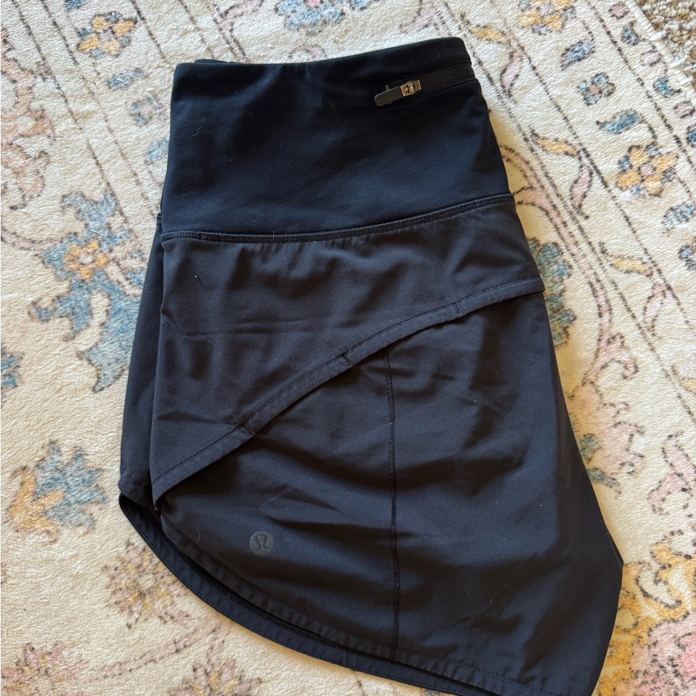 Lulu lemon black speed up high rise shorts - Picture 5 of 6